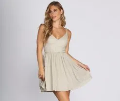 Windsor. Journee Metallic Party Dress