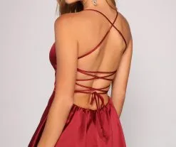 Windsor. Sonya Satin Dress -Formal Dresses Online Shop 05001 0074 4