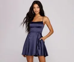 Windsor. Sonya Satin Dress -Formal Dresses Online Shop 05001 0076 1 638642b7 490c 4278 891b 2b4266607eaf