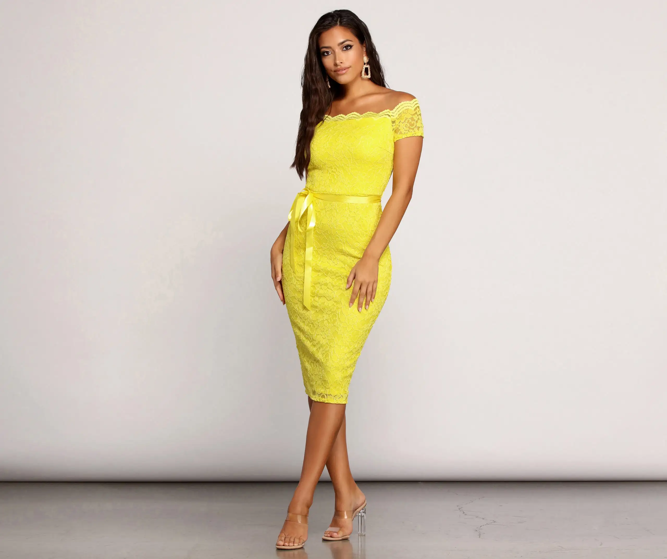 Windsor. Faith Formal Midi Lace Dress 3 Windsor. Faith Formal Midi Lace Dress