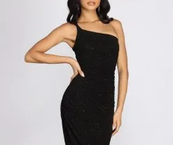 Windsor. Amari Heat Stone One Shoulder Midi Dress -Formal Dresses Online Shop 05001 0251 3 72219026 12ab 4f87 b90f 8cc163f4deca