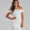 Windsor. Kiari Formal Off The Shoulder Ruffled Dress -Formal Dresses Online Shop 05001 0371 1