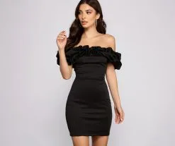 Windsor. Kiari Formal Off The Shoulder Ruffled Dress 18 Windsor. Kiari Formal Off The Shoulder Ruffled Dress -Formal Dresses Online Shop 05001 0496 1 a725f63d 898c 4caf 87ef 1bbf539d0170
