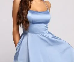 Windsor. Sonya Satin Dress -Formal Dresses Online Shop 05001 0502 3