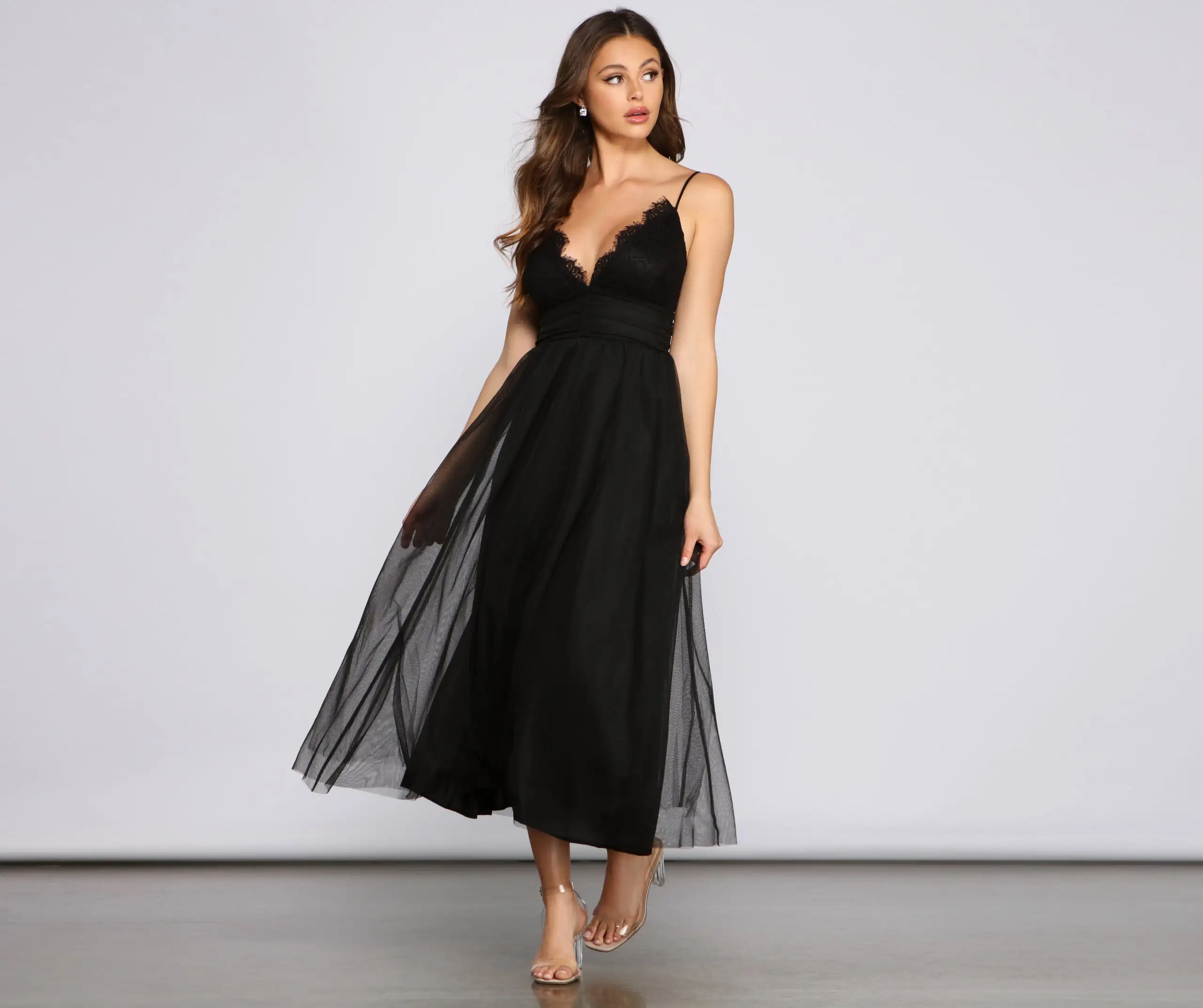 Windsor. Poppy Formal Scalloped Lace A-Line Dress 3 Windsor. Poppy Formal Scalloped Lace A-Line Dress