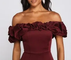 Windsor. Kiari Formal Off The Shoulder Ruffled Dress 25 Windsor. Kiari Formal Off The Shoulder Ruffled Dress -Formal Dresses Online Shop 05001 0651 4 f8289a19 8148 4267 934c e49c2140eca2