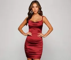 Windsor. Becca Satin Lace-Up Ruched Mini Dress 32 Windsor. Becca Satin Lace-Up Ruched Mini Dress -Formal Dresses Online Shop 05001 0777 2 d925b517 2dd8 4fdc 97bc ebabf62cdb9b 1