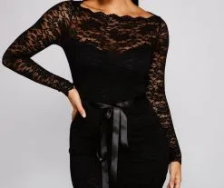 Windsor. Keely Lace Sweetheart Midi Dress -Formal Dresses Online Shop 05001 0779 3