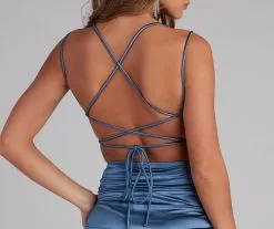 Windsor. Becca Satin Lace-Up Ruched Mini Dress 38 Windsor. Becca Satin Lace-Up Ruched Mini Dress -Formal Dresses Online Shop 05001 0799 4 df6f155b 114e 4cd4 959b d7275c53a05c 1