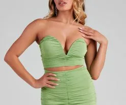 Windsor. Colette Formal Ruched Midi Dress -Formal Dresses Online Shop 05001 0961 4