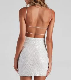 Windsor. Yelina Formal Sequin Short Dress -Formal Dresses Online Shop 05001 1033 4