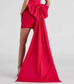 Windsor. Lucy Taffeta Bow Mini Party Dress -Formal Dresses Online Shop 05001 1138 4