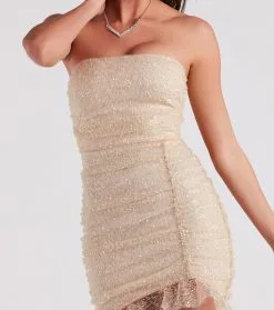 Windsor. June Sequin Strapless Party Dress -Formal Dresses Online Shop 05001 1323 4