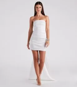 Windsor. Lucy Taffeta Bow Mini Party Dress -Formal Dresses Online Shop 05001 1431 2