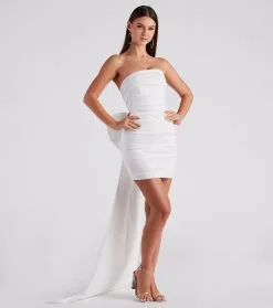 Windsor. Lucy Taffeta Bow Mini Party Dress -Formal Dresses Online Shop 05001 1431 3