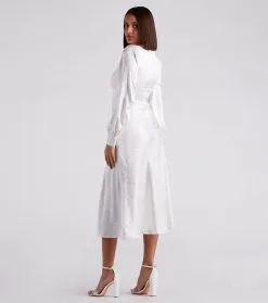 Windsor. Kacy Formal Satin Cutout Midi Dress -Formal Dresses Online Shop 05001 1551 2