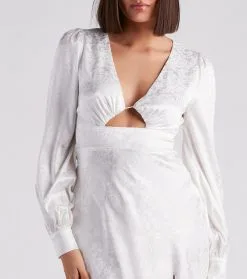 Windsor. Kacy Formal Satin Cutout Midi Dress -Formal Dresses Online Shop 05001 1551 4