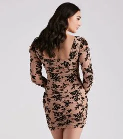 Windsor. Clara Floral Velvet Mesh Dress 15 Windsor. Clara Floral Velvet Mesh Dress -Formal Dresses Online Shop 05001 1572 2