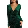 Windsor. Cassie Velvet Wrap Dress