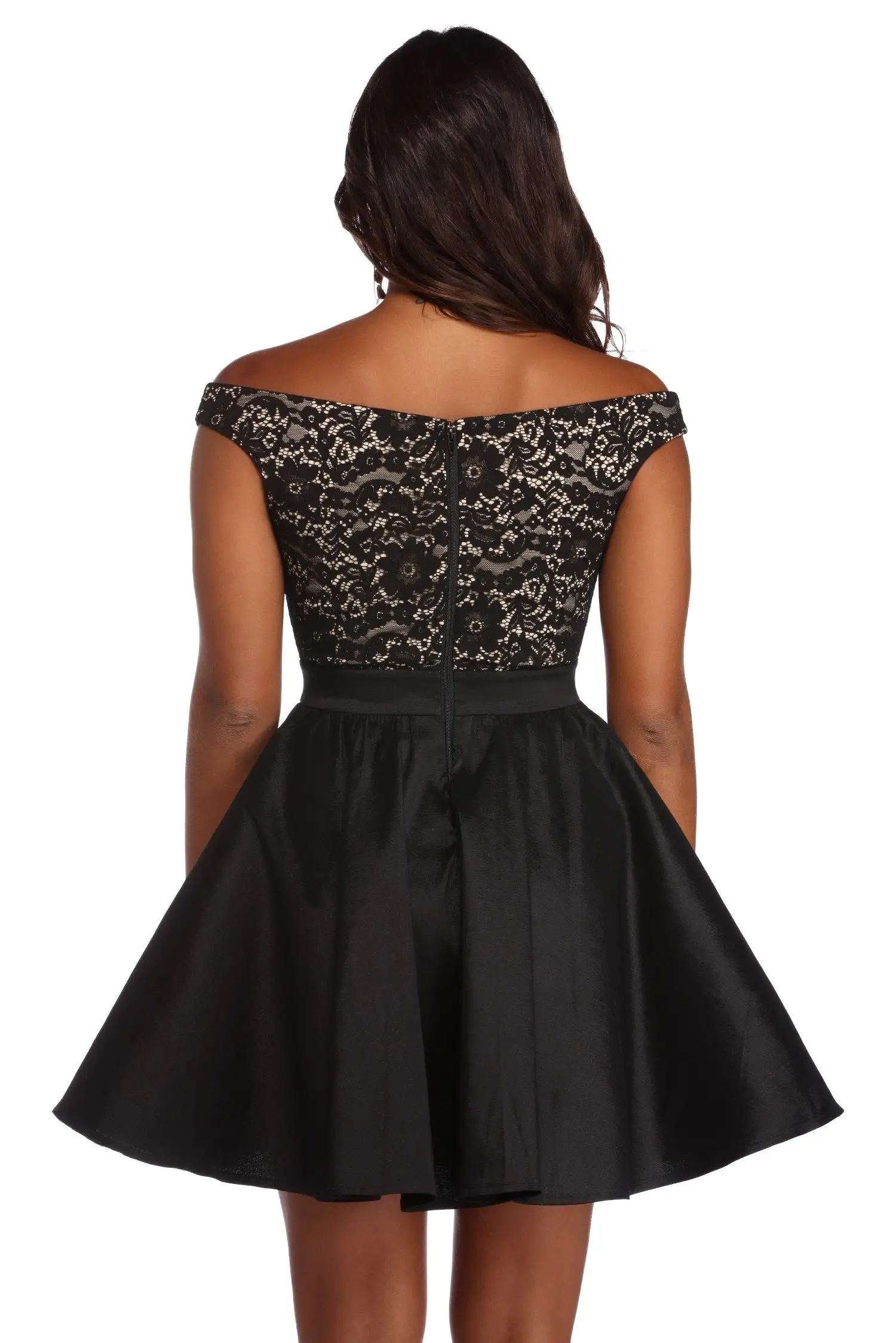 Windsor. Hayley Lace Taffeta Dress 5 Windsor. Hayley Lace Taffeta Dress - Image 3