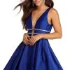Windsor. Jana Rhinestone Glamour Satin Dress