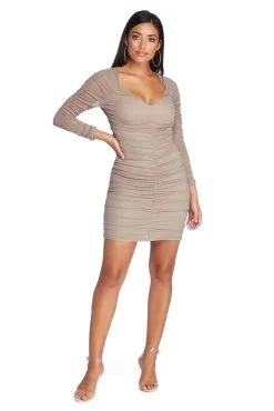 Windsor. Emily Ruched Glitter Mini Dress -Formal Dresses Online Shop 05001 3956 2