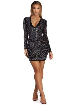 Windsor. Deandra Precious Heat Stone Bodycon Dress 7 Windsor. Deandra Precious Heat Stone Bodycon Dress -Formal Dresses Online Shop 05001 3985 2