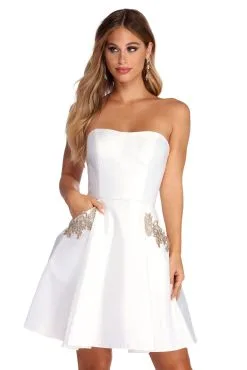 Windsor. Rose Formal Satin Party Dress