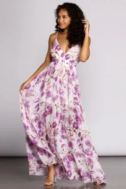 Windsor. Sally Floral Chiffon Formal Dress -Formal Dresses Online Shop 05002 0004 2 f32bf908 73f2 4bcc a92b acf7771ac742 1