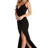 Windsor. Veronica Formal High Slit Lace Dress -Formal Dresses Online Shop 05002 0041 1