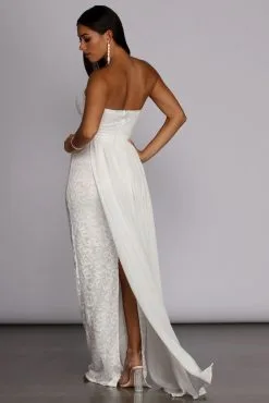 Windsor. Bailey Strapless Lace Dress -Formal Dresses Online Shop 05002 0050 4 ecfe4a41 5e95 4b48 8023 258f98a936e4