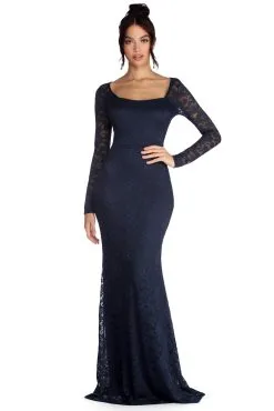 Windsor. Delilah Illusion Lace Formal Dress -Formal Dresses Online Shop 05002 0122 1