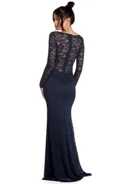 Windsor. Delilah Illusion Lace Formal Dress -Formal Dresses Online Shop 05002 0122 3 6c5a156b c345 4b63 b491 444c624c3f98