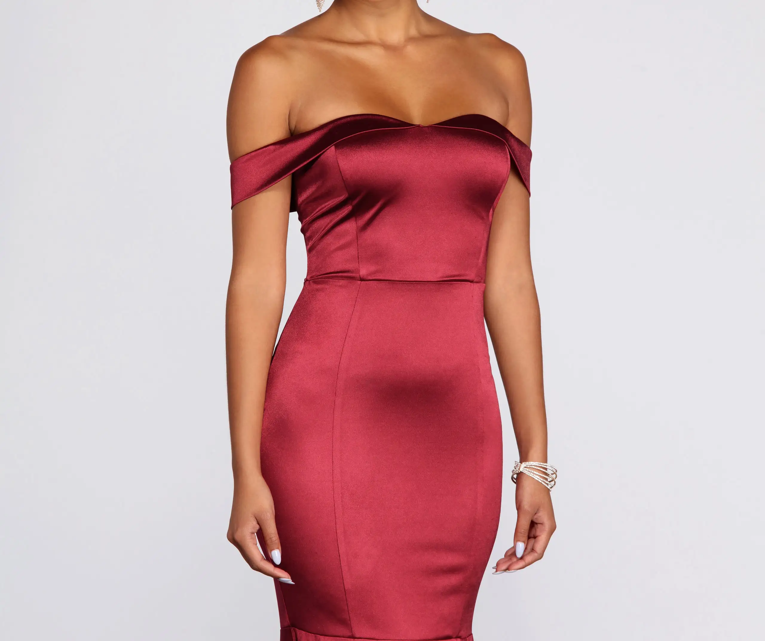 Windsor. Jayden Satin Mermaid Formal Dress 4 Windsor. Jayden Satin Mermaid Formal Dress - Image 2