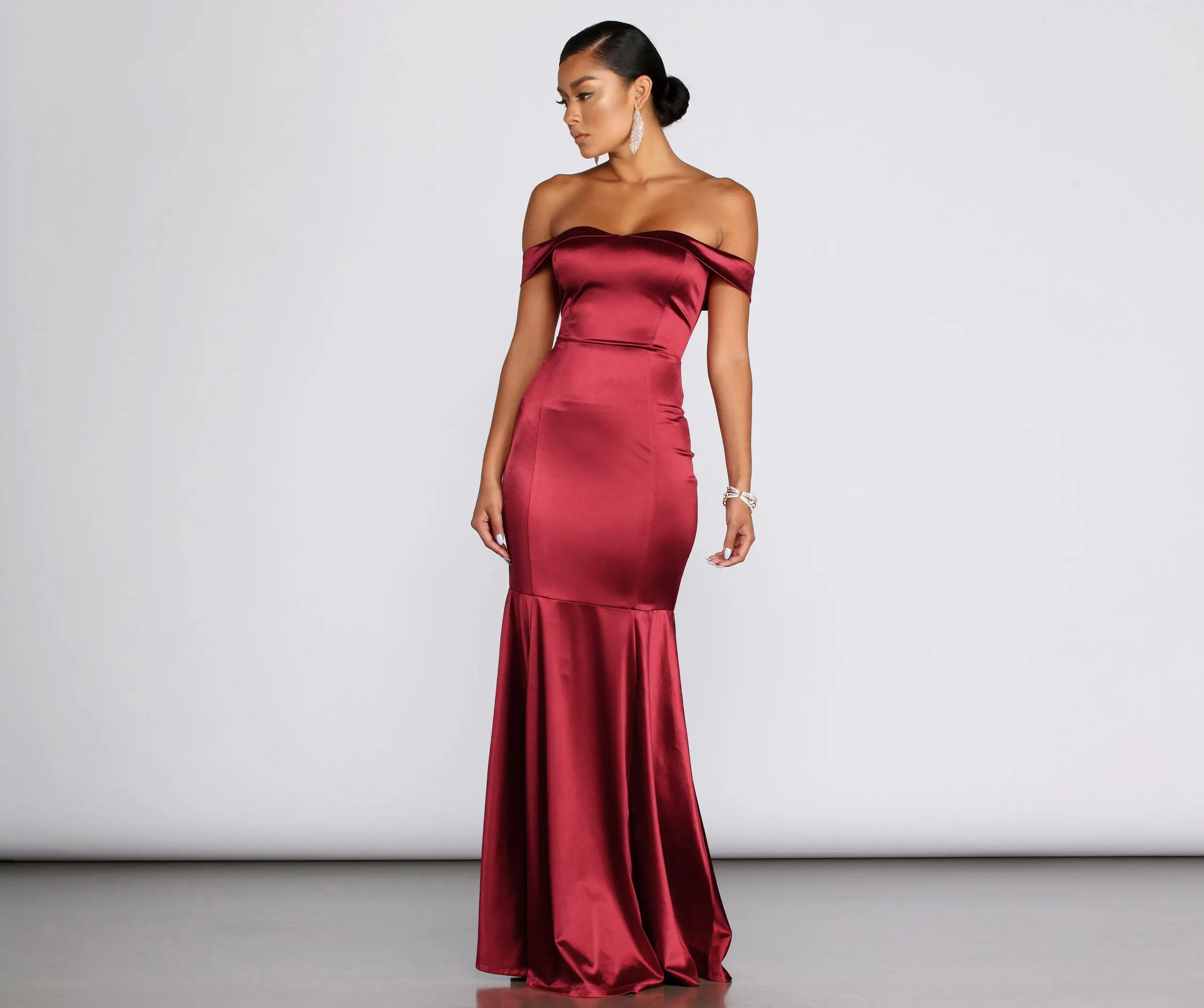 Windsor. Jayden Satin Mermaid Formal Dress 5 Windsor. Jayden Satin Mermaid Formal Dress - Image 3