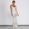 Windsor. Ginger Sequin Mesh Strappy Gown -Formal Dresses Online Shop 05002 0191 1