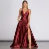 Windsor. Priscilla Satin Evening Gown 1 Windsor. Priscilla Satin Evening Gown -Formal Dresses Online Shop 05002 0192 1