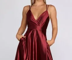 Windsor. Priscilla Satin Evening Gown -Formal Dresses Online Shop 05002 0192 4