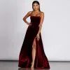 Windsor. Dakota Velvet Lace Up Evening Gown -Formal Dresses Online Shop 05002 0210 1 4b2806f3 67cd 4077 8cfa 19caf911f7ee