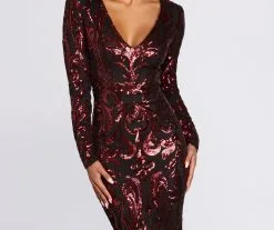 Windsor. Cecile Sequin Formal Gown -Formal Dresses Online Shop 05002 0310 3