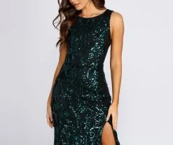 Windsor. Zatanna Sequin Mermaid Gown -Formal Dresses Online Shop 05002 0316 4