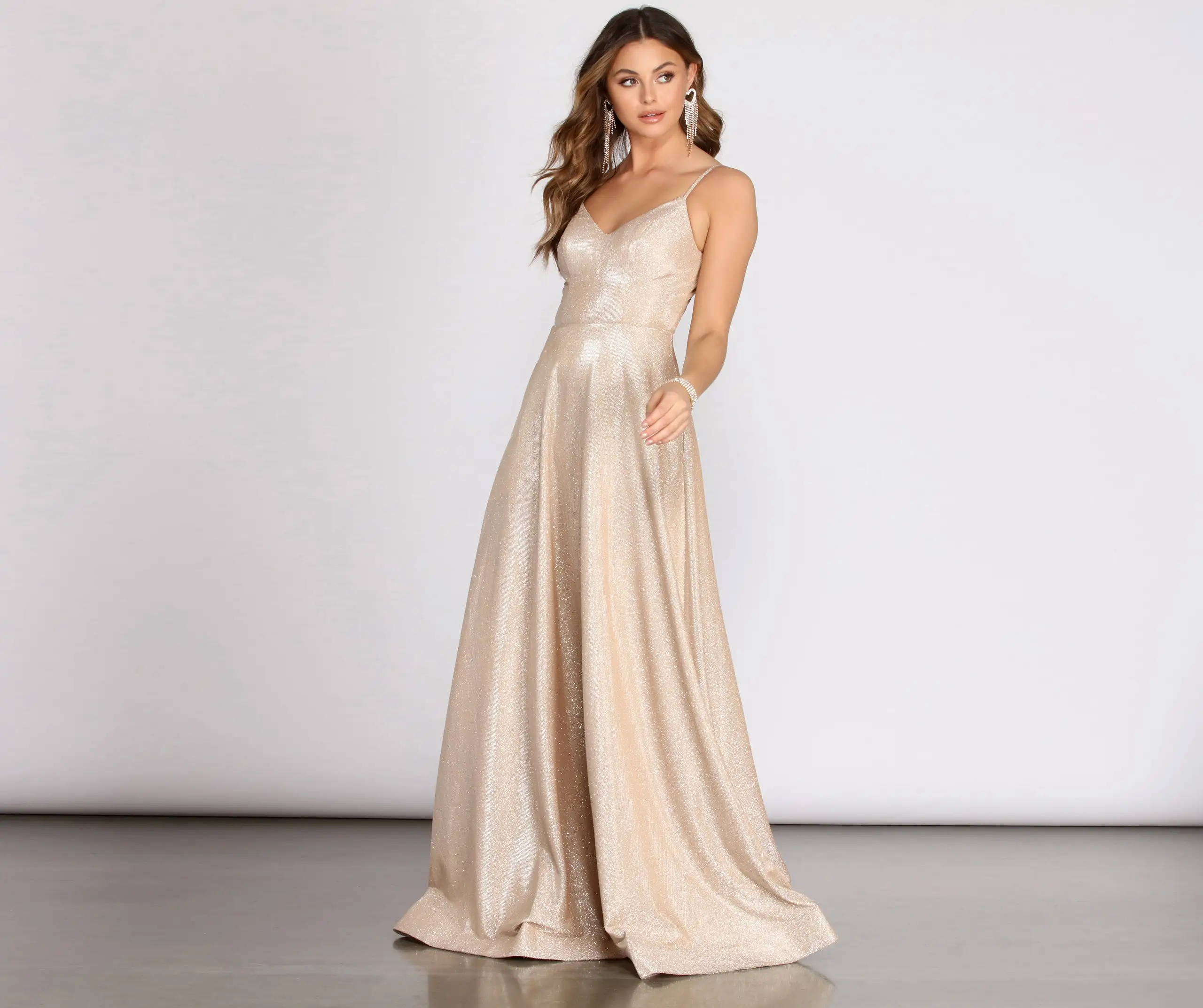 Windsor. Aime Glitter A-Line Gown 3 Windsor. Aime Glitter A-Line Gown