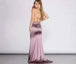 Windsor. Nola Darling Satin Evening Gown -Formal Dresses Online Shop 05002 0352 1