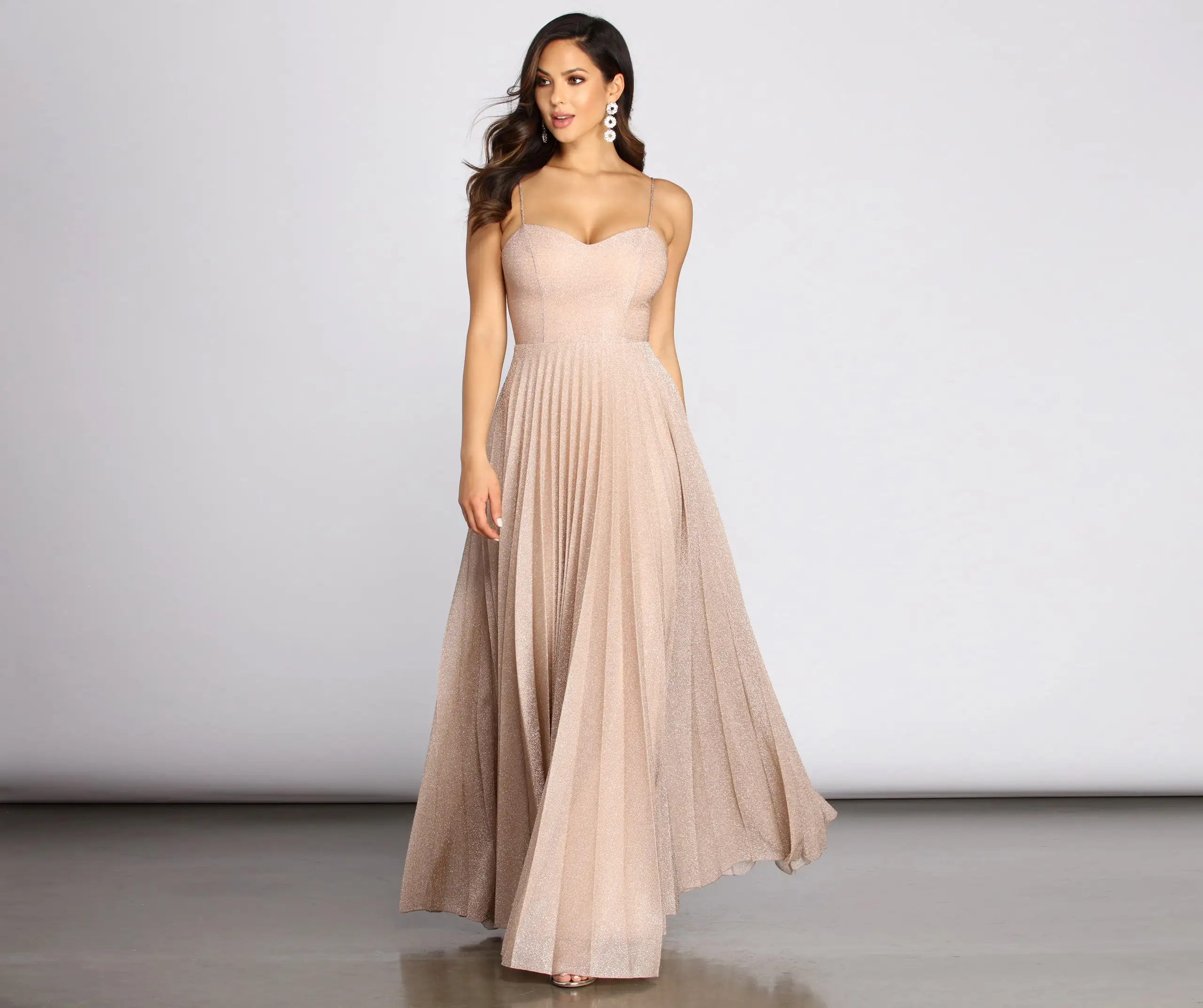 Windsor. Lisa Glitter Lurex A-Line Dress 9 Windsor. Lisa Glitter Lurex A-Line Dress - Image 7