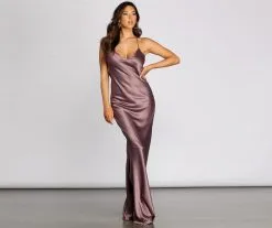 Windsor. Chantel Cowl Back Satin Dress -Formal Dresses Online Shop 05002 0515 5 dd44b82e 7b22 4fad ac26 ef19db6cb161