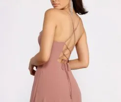 Windsor. Kai Chiffon Lace Up Back A-Line Dress -Formal Dresses Online Shop 05002 0567 5