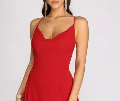 Windsor. Kai Chiffon Lace Up Back A-Line Dress -Formal Dresses Online Shop 05002 0581 5