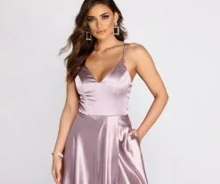 Windsor. Ryder Satin A-Line Gown -Formal Dresses Online Shop 05002 0590 3