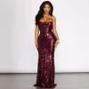 Windsor. Taralynn Sequin Lace Up Evening Gown -Formal Dresses Online Shop 05002 0596 1 f595c817 1169 4cde b23a 3c40f49cf943