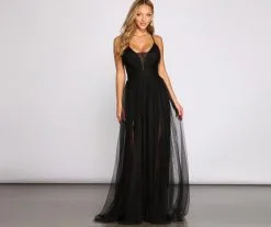 Windsor. Maxine A-Line Tulle Dress -Formal Dresses Online Shop 05002 0597 4